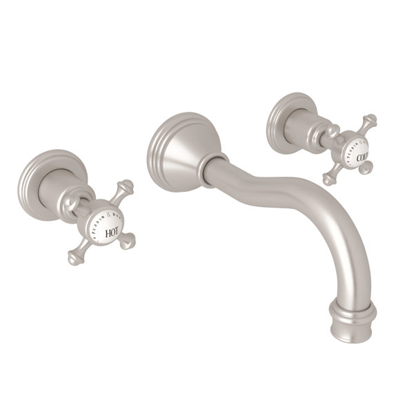 Perrin & Rowe Georgian Era Wall Mount Lavatory Faucet Trim | Wayfair